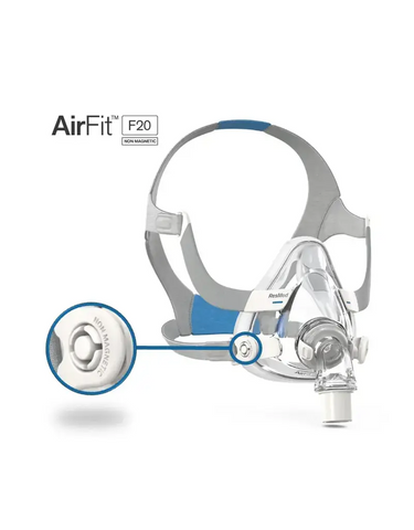 AirFit™ F20 Non Magnetic Complete Mask System with Headgear AirFit™ F20 Non Magnetic Complete Mask System with Headgear