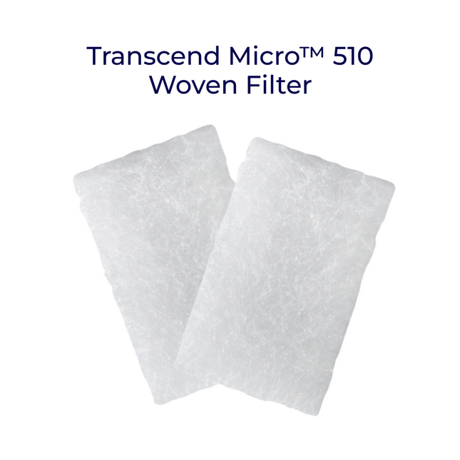 Transcend Micro™ 510 Woven Filter (2/Pk)