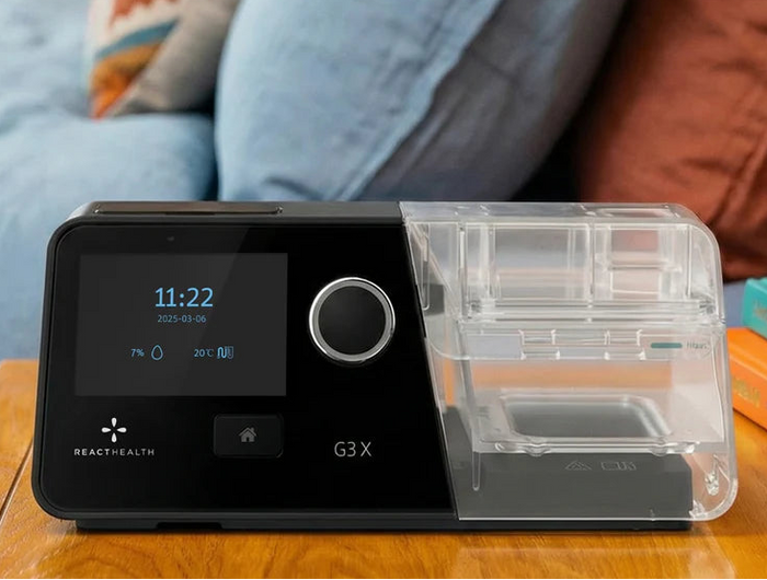 <h3>React Health G3 X APAP Machine with Cellular Modem and Heated Tubing</h3>